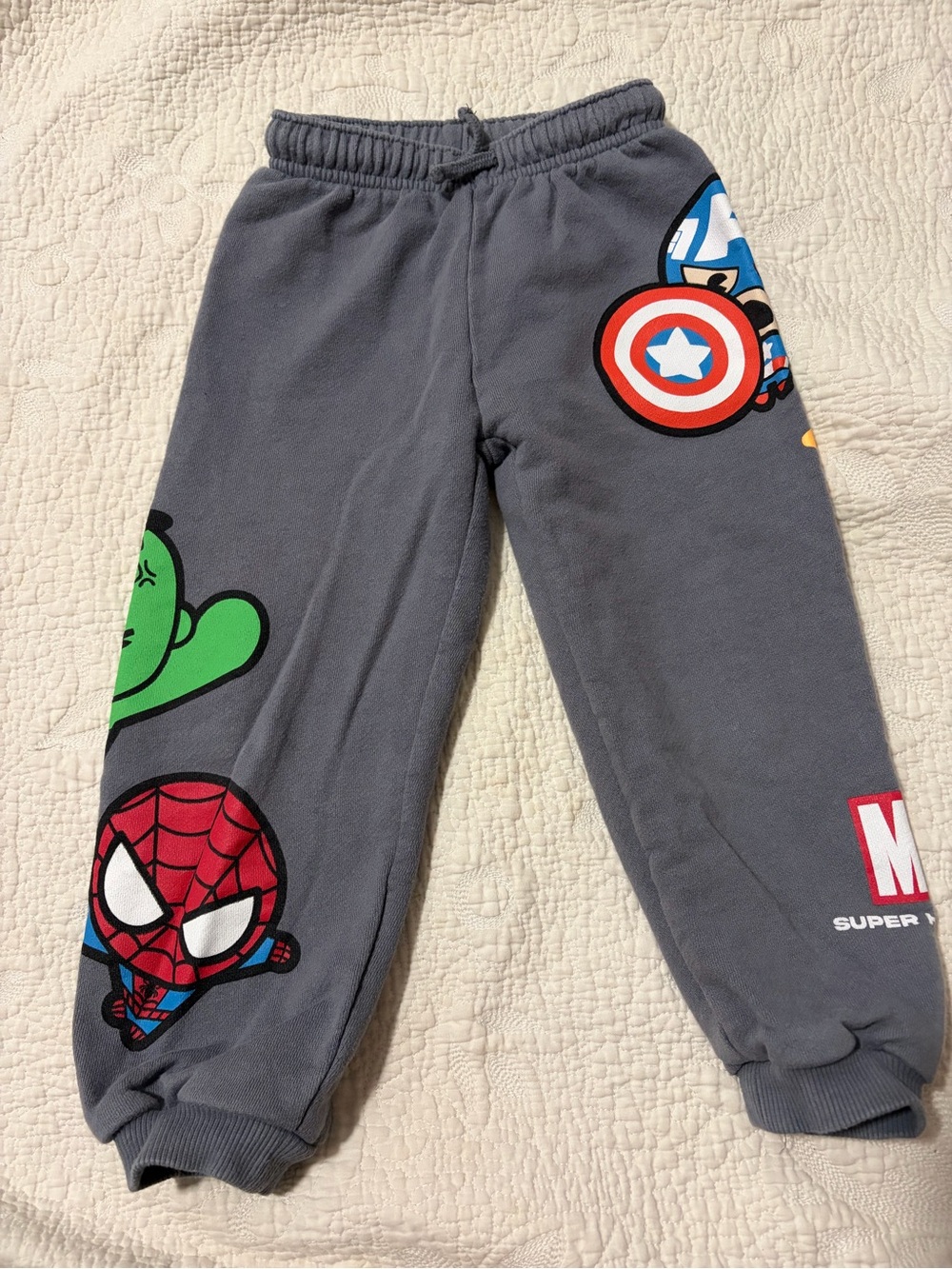 Zara boys size 5 marvel character joggers (fit more like a 4T)